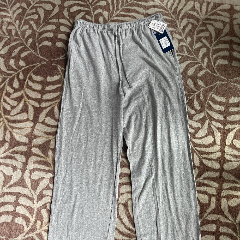 NEW Polo Ralph Lauren Relaxed Fit Sleepwear Pants Sz M Gray Heather $39